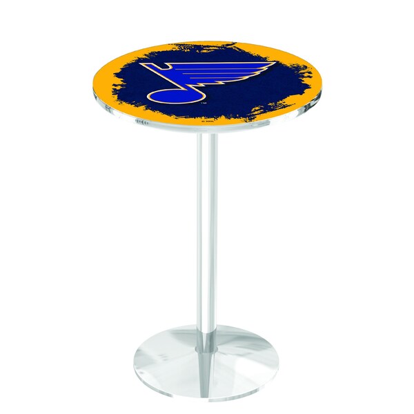 42" Chrome St Louis Blues Pub Table